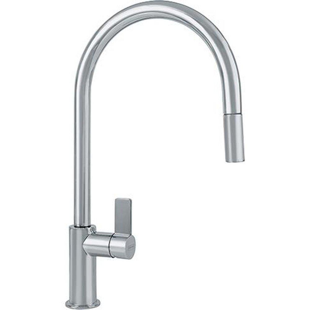 Franke Satin Nickel Single Handle Pull Down Kitchen Faucet 