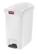 19-3/5 in. 8 gal Resin Front Step Container in White