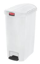 20-4/5 in. 13 gal Resin Front Step Container in White