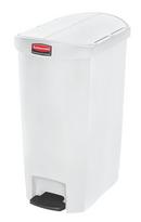 Rubbermaid White 20-4/5 in. Resin Front Step Container in White 