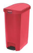 20-4/5 in. 13 gal Resin Front Step Container in Red