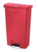19-7/10 in. 18 gal Resin Front Step Container in Red