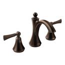 Moen Oil Rubbed Bronze Two Lever Handle Widespread Bathroom Sink Faucet