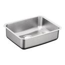 23 x 18 in. No Hole Stainless Steel Single Bowl Undermount Kitchen Sink in Matte Stainless Steel