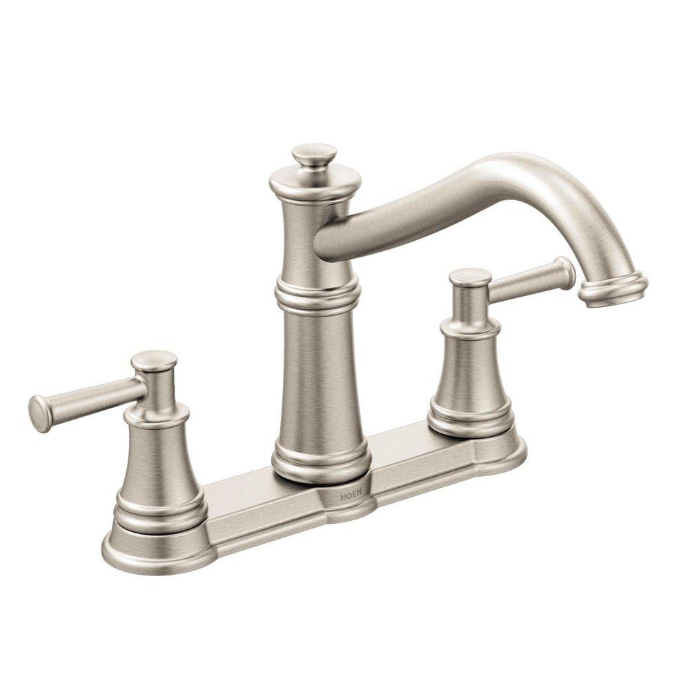 Moen Spot Resist&trade; Stainless Two Handle Kitchen Faucet 