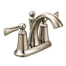 Moen Polished Nickel Two Handle Centerset Bathroom Sink Faucet 