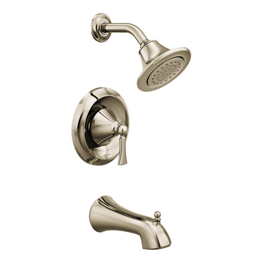 Moen Polished Nickel Single Handle Single Function Bathtub & Shower Faucet (Trim Only) 