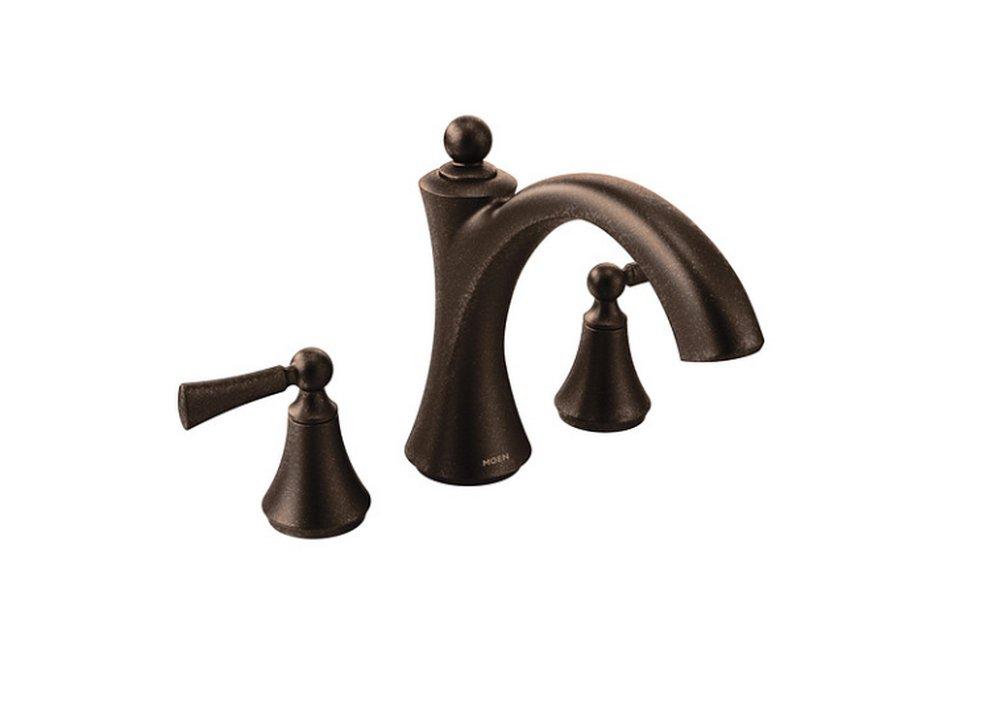 Moen Oil Rubbed Bronze Two Handle Roman Tub Faucet Trim Only 