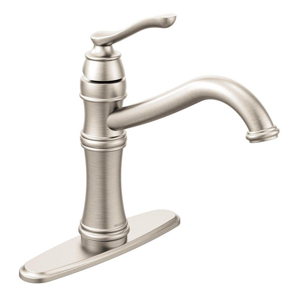 Moen Spot Resist&trade; Stainless Single Handle Kitchen Faucet 