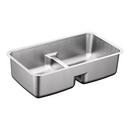 32-1/2 x 18-1/8 in. No Hole Stainless Steel Double Bowl Undermount Kitchen Sink in Brushed Stainless Steel
