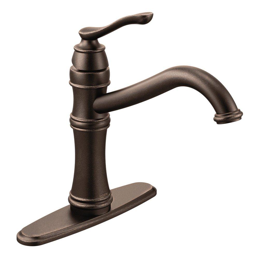 Moen Oil Rubbed Bronze Single Handle Kitchen Faucet 