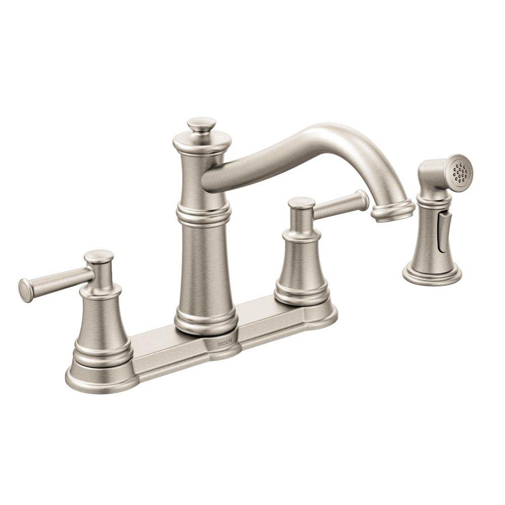 Moen Spot Resist™ Stainless Two Handle Kitchen Faucet 