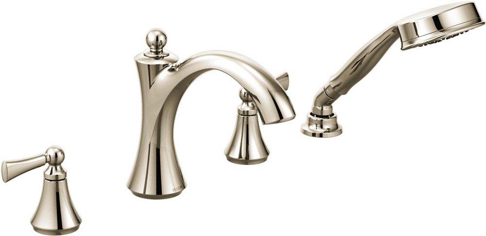 Moen Polished Nickel Two Handle Roman Tub Faucet Trim Only 