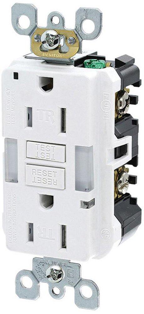 LEVITON White 125V Ivory Receptacle 