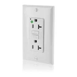 20A 125V Duplex GFCI Outlet in White