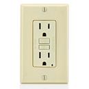 LEVITON Ivory 15A 125V Duplex GFCI Outlet 