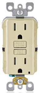 15A 125V Duplex Tamper-Resistant GFCI Outlet in White with LED Indicator Light