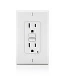 LEVITON White 15A 125V Duplex GFCI Outlet 