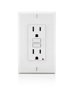 15A 125V Duplex GFCI Outlet in White