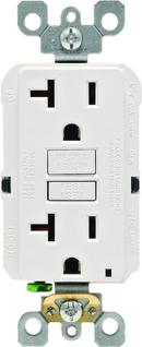 20A Non-Tamper Resistant GFCI Receptacle in White
