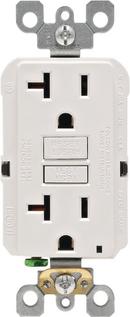 LEVITON White 20A 125V Duplex GFCI Outlet 