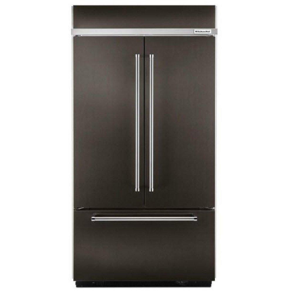 KitchenAid PrintShield&trade; Black Stainless Steel 42-1/4 in. 24.2 cu. ft. French Door Refrigerator 