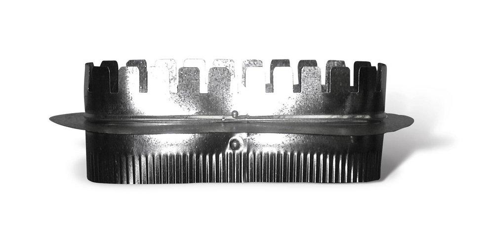 Galvanized Steel Starting Collar in Oval Duct 