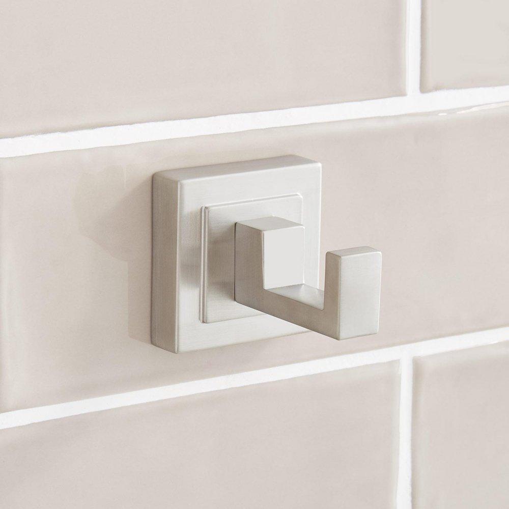 Signature Hardware Brushed Nickel 1 Robe Hook 