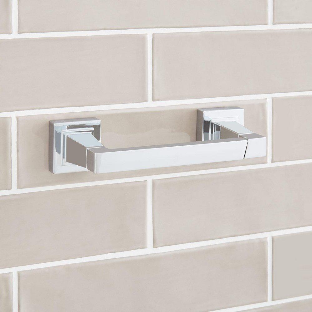 Signature Hardware Chrome Wall Mount Toilet Tissue Holder 