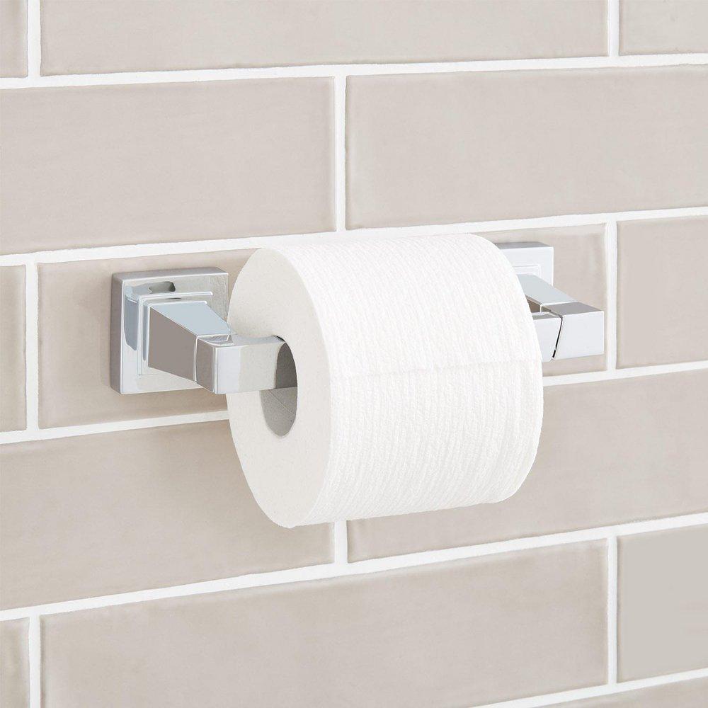 Signature Hardware Chrome Wall Mount Toilet Tissue Holder 