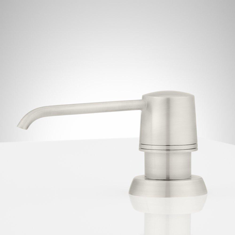 Signature Hardware Stainless Steel Soap Lotion Dispenser 