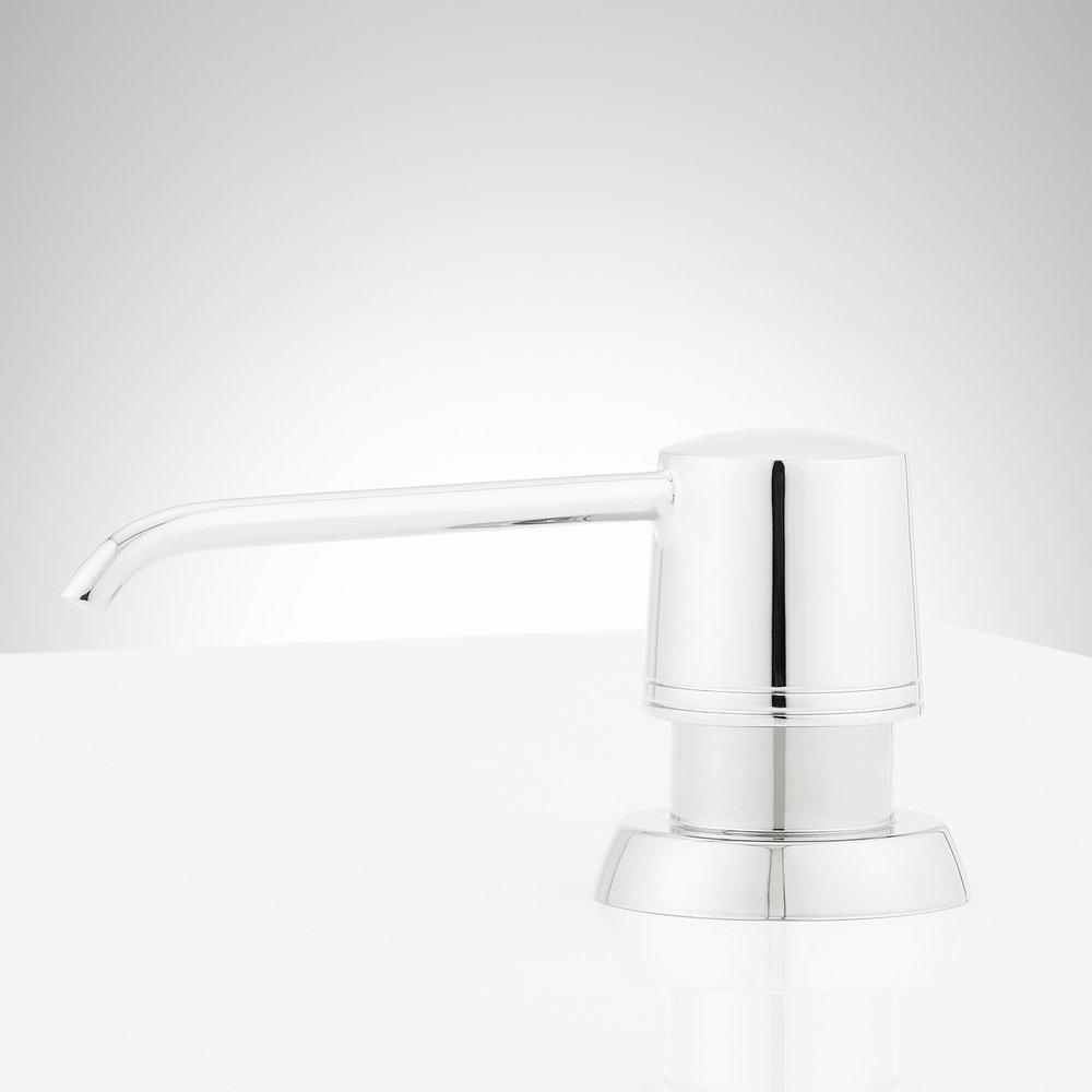 Signature Hardware Polished Chrome Soap Lotion Dispenser 
