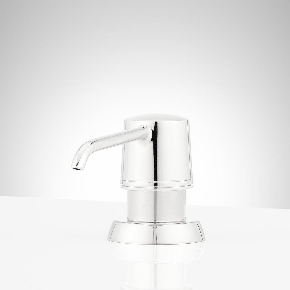 Signature Hardware Polished Chrome Soap Lotion Dispenser 