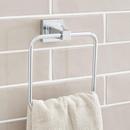 Signature Hardware Chrome Square Closed Towel Ring 