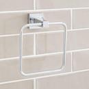 Signature Hardware Chrome Square Closed Towel Ring 