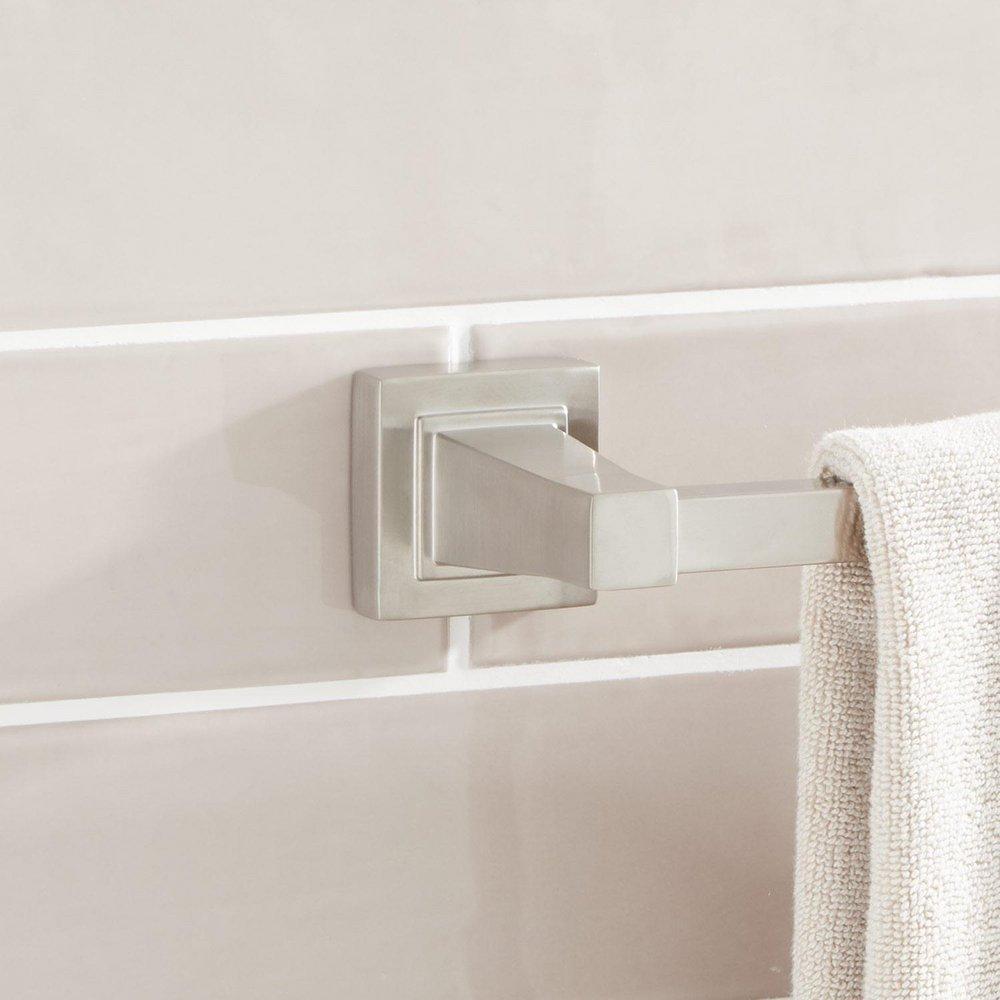 Signature Hardware Brushed Nickel 24 in. Towel Bar 