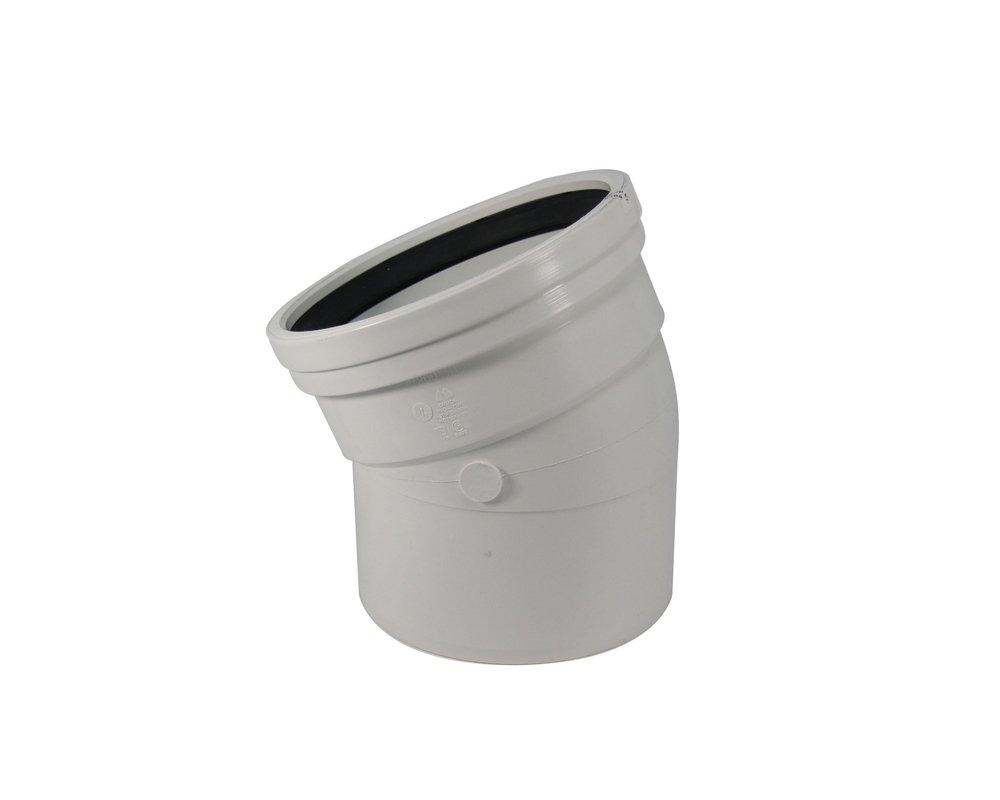 TRENCH TOUGH PLUS Gasket x Spigot 22-1/2 Degree SDR 35 Plastic Sewer Elbow 