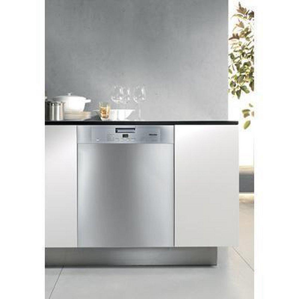 Miele Stainless Steel 23-9/16 in. 45dB 6-Cycle Built-In Dishwasher with Acoustics Rating and Cutlery Tray 