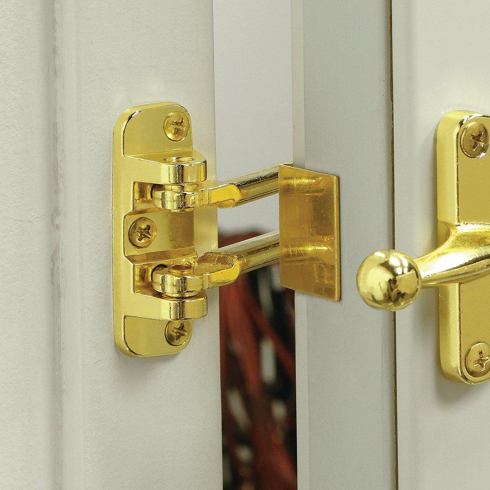 Polished Brass 1-1/8 in. Self Adhesive Edge Door Guard 5 Pack 