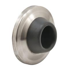 2-1/2 in. Stainless Steel Rubber Wall Bumper in Brushed Stainless Steel