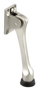 Satin Nickel 4-3/4 in. Cast Brass Rubber Kickdown Door Stop 