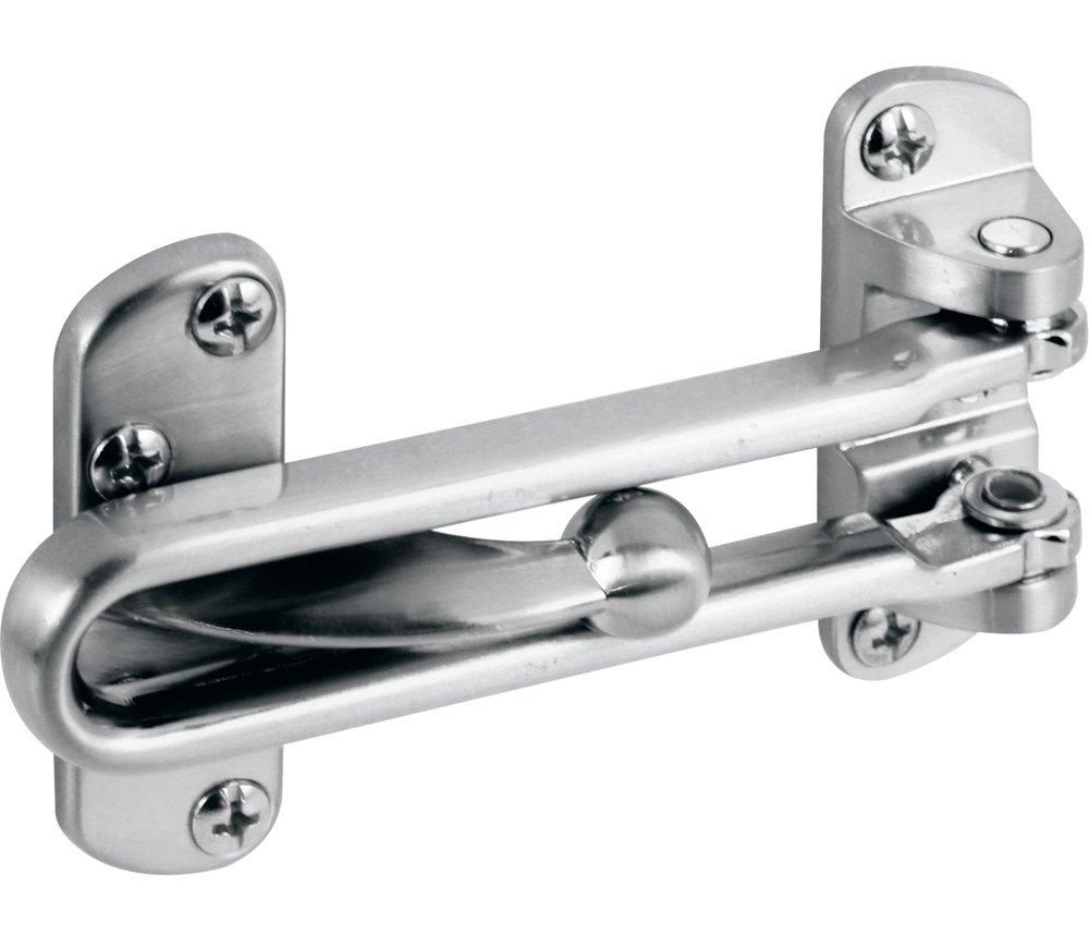Satin Nickel Swing Bar Door Lock in Satin Nickel 