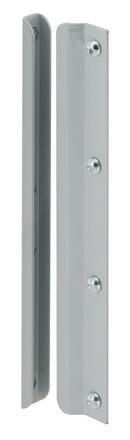 Grey 12 in. Steel Latch Shield 