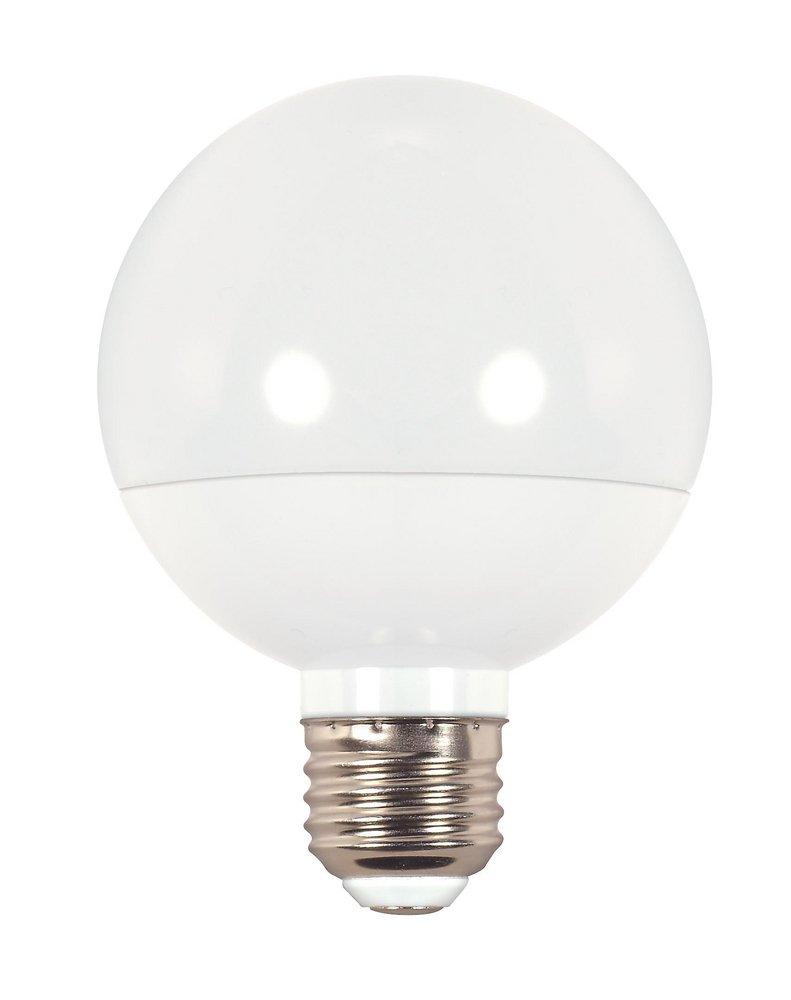 SATCO Frosted/Warm White G25 Dimmable LED Light Bulb with Medium Base 