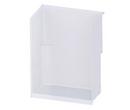 Aquatic White 35 x 60 x 78 in. Alcove Shower Unit 
