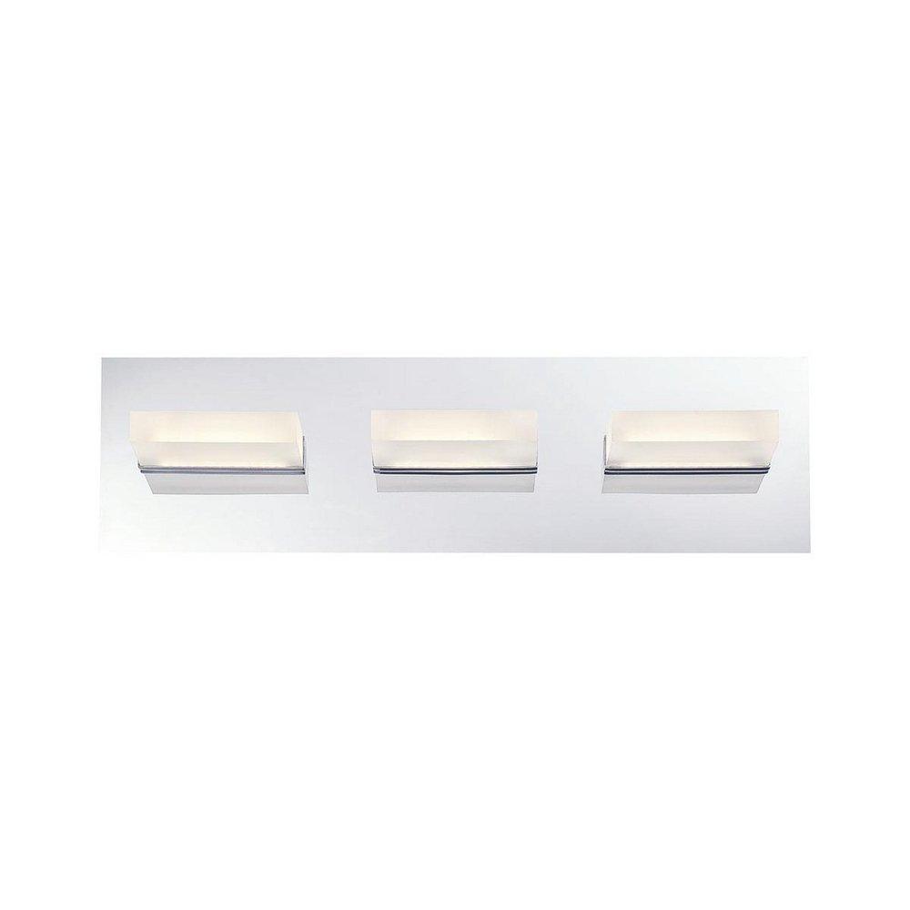 Eurofase Chrome 3-Light 5W Wall Mount LED Bath Bar 