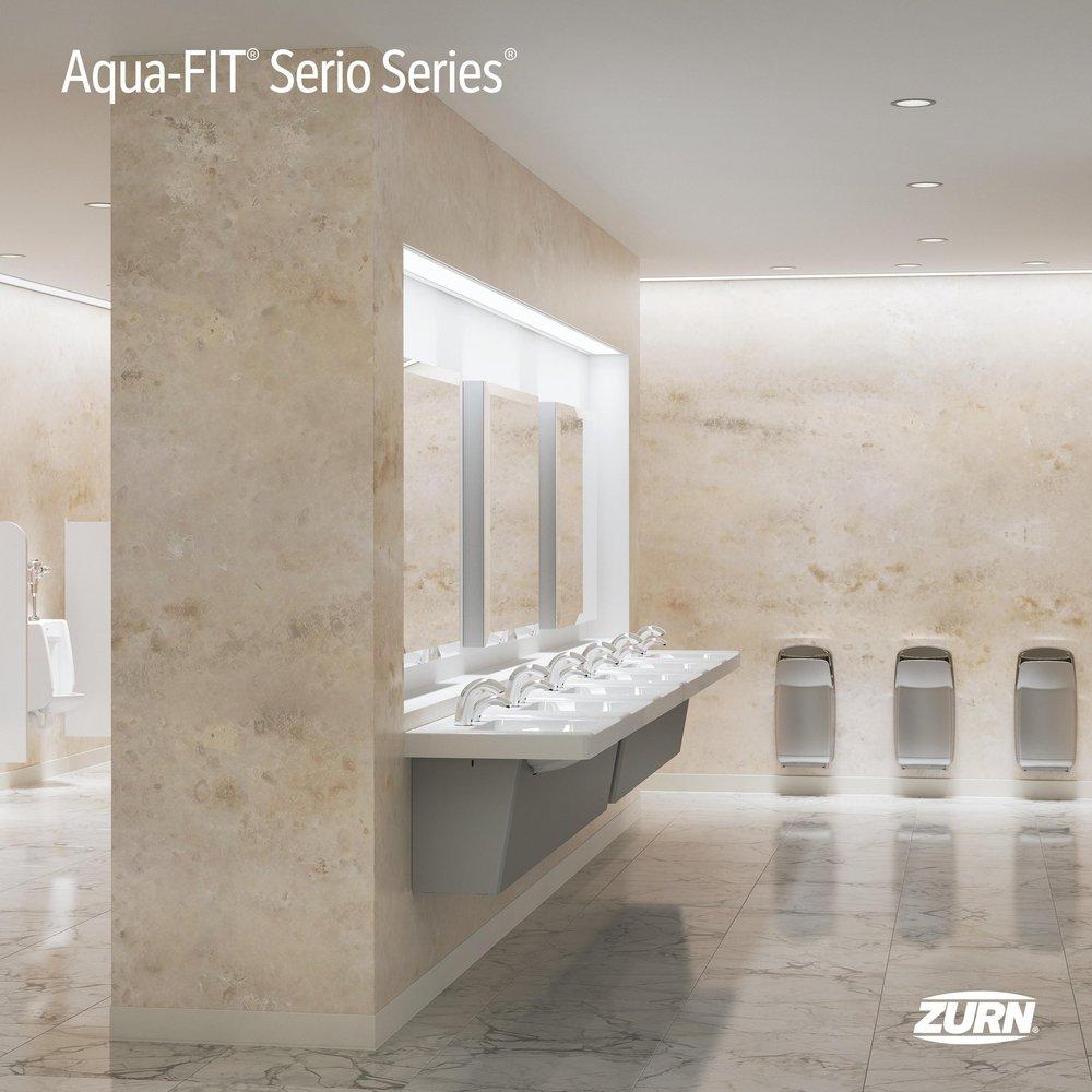 Zurn Polished Chrome 0.5 gpm Mixing Battery Sensor Faucet with Connector Wire 