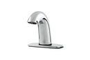 1.2 gpm Battery Sensor Faucet with Cover Plate and Thermostatic Mixing Valve in Polished Chrome