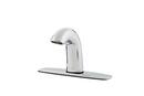 1.2 gpm Long Life Battery Sensor Faucet with 8 in. Cover Plate and Temperature Mixing Valve in Polished Chrome