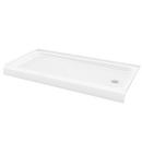 Bootz Manufacturing White 60 in. Rectangle Shower Base 
